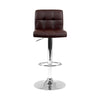 Marsden | Contemporary Swivel Fabric PU Leather Bar Stools | Set Of 2