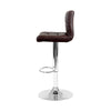 Marsden | Contemporary Swivel Fabric PU Leather Bar Stools | Set Of 2