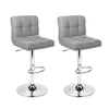 Marsden | Contemporary Swivel Fabric PU Leather Bar Stools | Set Of 2