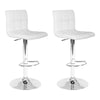 Marsden | Contemporary Swivel Fabric PU Leather Bar Stools | Set Of 2