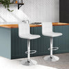 Marsden | Contemporary Swivel Fabric PU Leather Bar Stools | Set Of 2