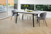 Maryland Ceramic Grey White 1.6m Rectangular Extension Dining Table