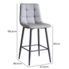 Maryland | Metal Modern PU Leather Bar Stools | Set Of 2
