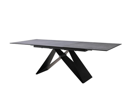 Matisse | Shadow Grey Graphite Rectangular Ceramic 2.4m Dining Table | Grey