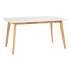 Maverick | Coastal Wooden 6 Seater White Rectangular Dining Table