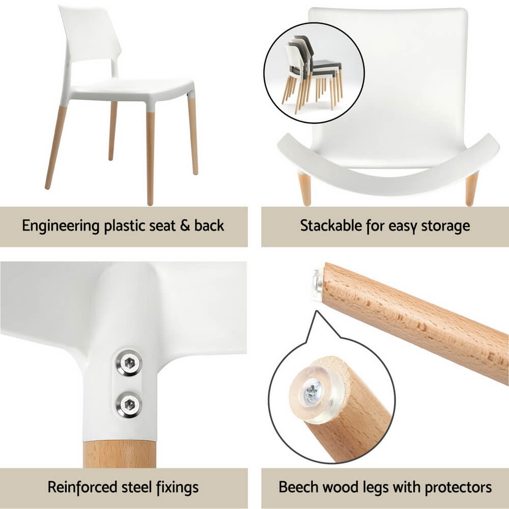 Mayfair Minerva | Modern White Round Dining Table Set