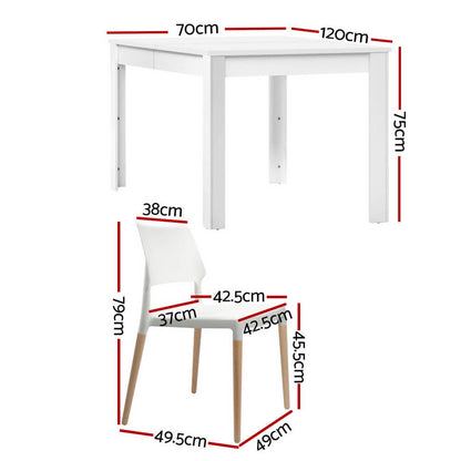 Mayfair | Nouvelle White Contemporary Wooden Dining Table Set | White