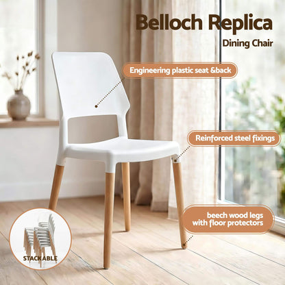 Mayfair | Vienna Modern White Wooden Drop Leaf Dining Table Set | White