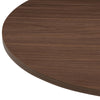 Mendelson | Black Walnut Wooden Round Dining Table