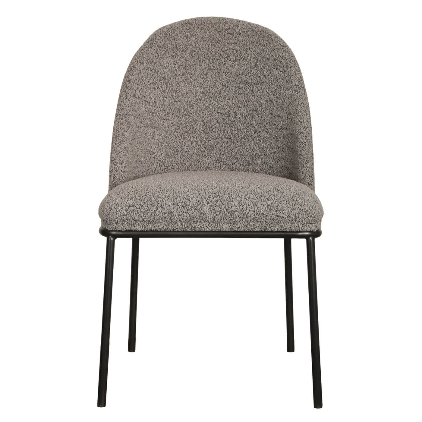 Meridian | Contemporary Boucle Fabric Dining Chairs | Set Of 2 | Slate Grey