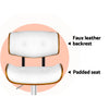 Merricks | Modern Swivel Black & White PU Leather Wooden Bar Stools | Set Of 2
