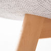 Minerva | Scandinavian Grey Fabric Wooden Dining Chairs | Set Of 2