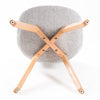 Minerva | Scandinavian Grey Fabric Wooden Dining Chairs | Set Of 2