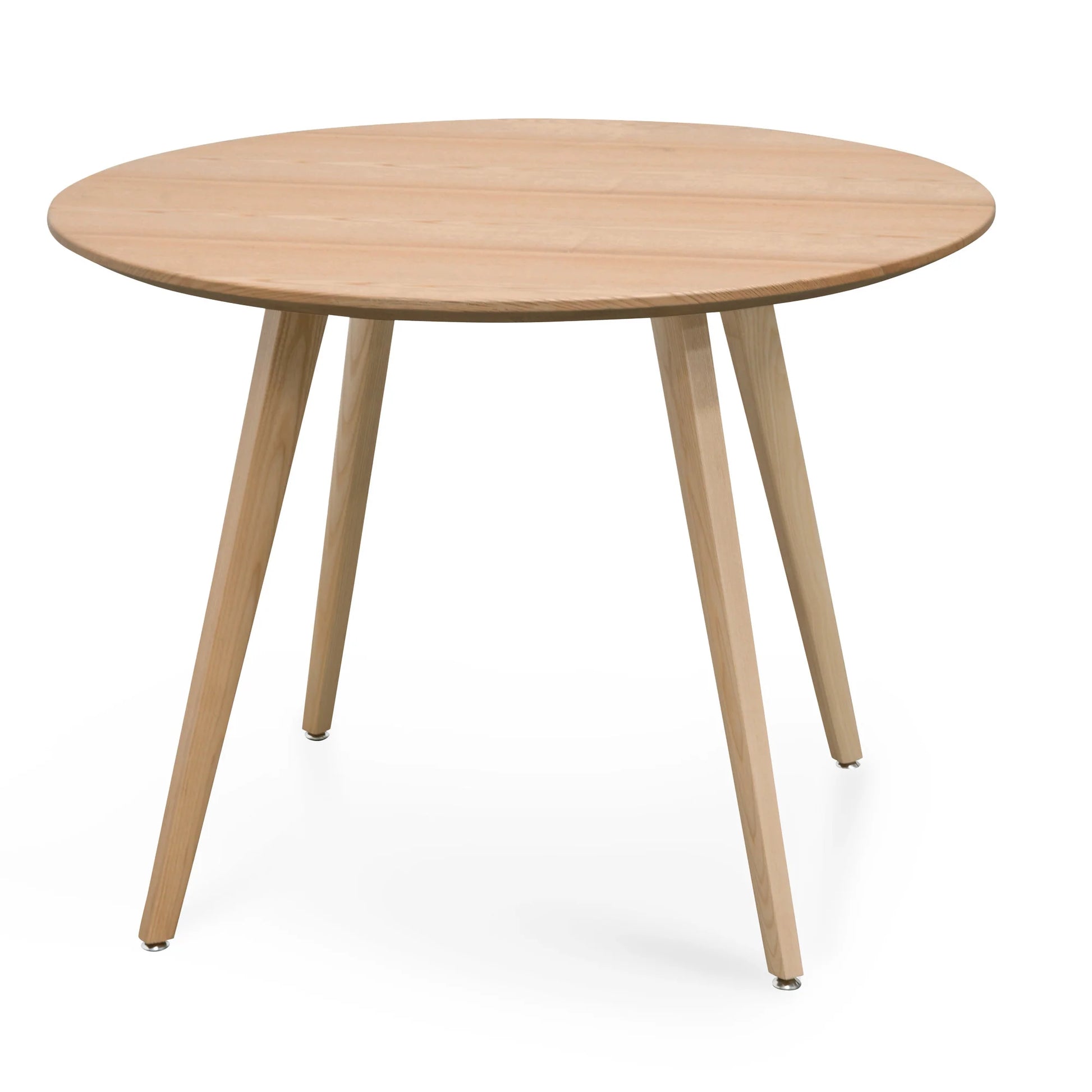 Missouri | 4 Seater Natural Black Wooden Round Dining Table | Natural