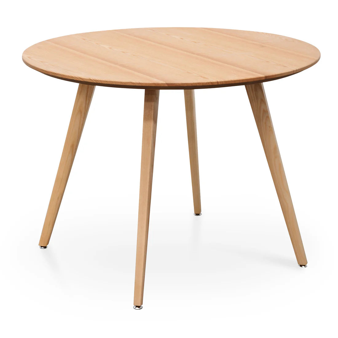 Missouri | 4 Seater Natural Black Wooden Round Dining Table | Natural