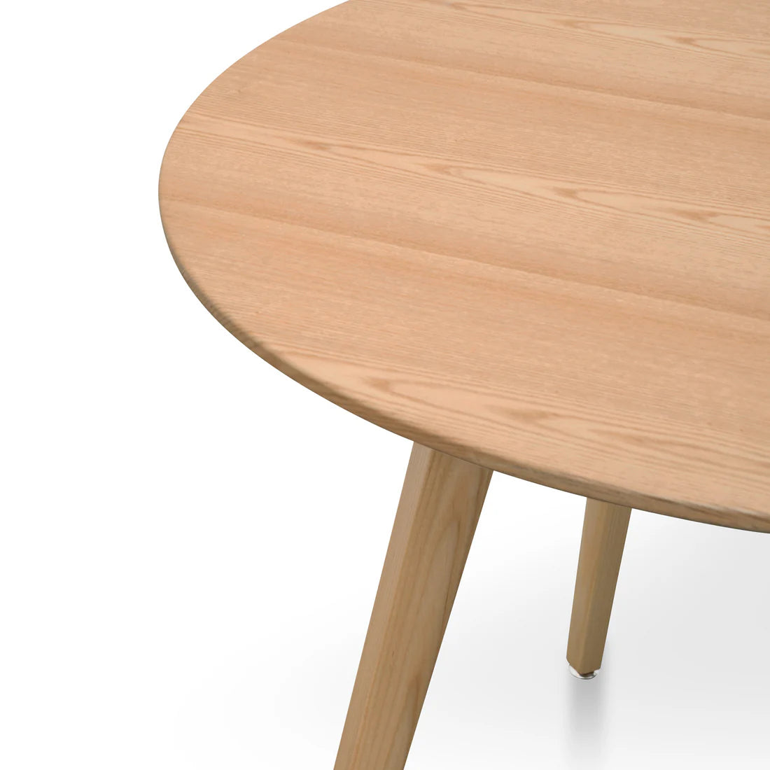 Missouri | 4 Seater Natural Black Wooden Round Dining Table | Natural