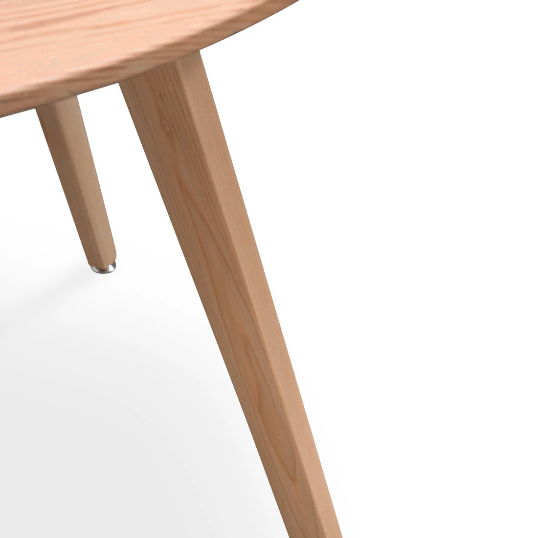 Missouri | 4 Seater Natural Black Wooden Round Dining Table | Natural
