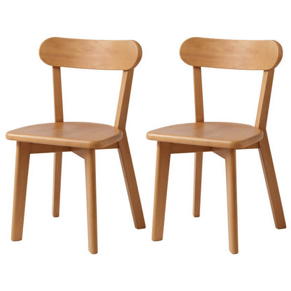 Montague | Country Coastal Natural Wooden Dining Chairs | Set Of 2 | Natural