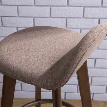 Monterey | Modern Mid Century Wooden Fabric Bar Stool