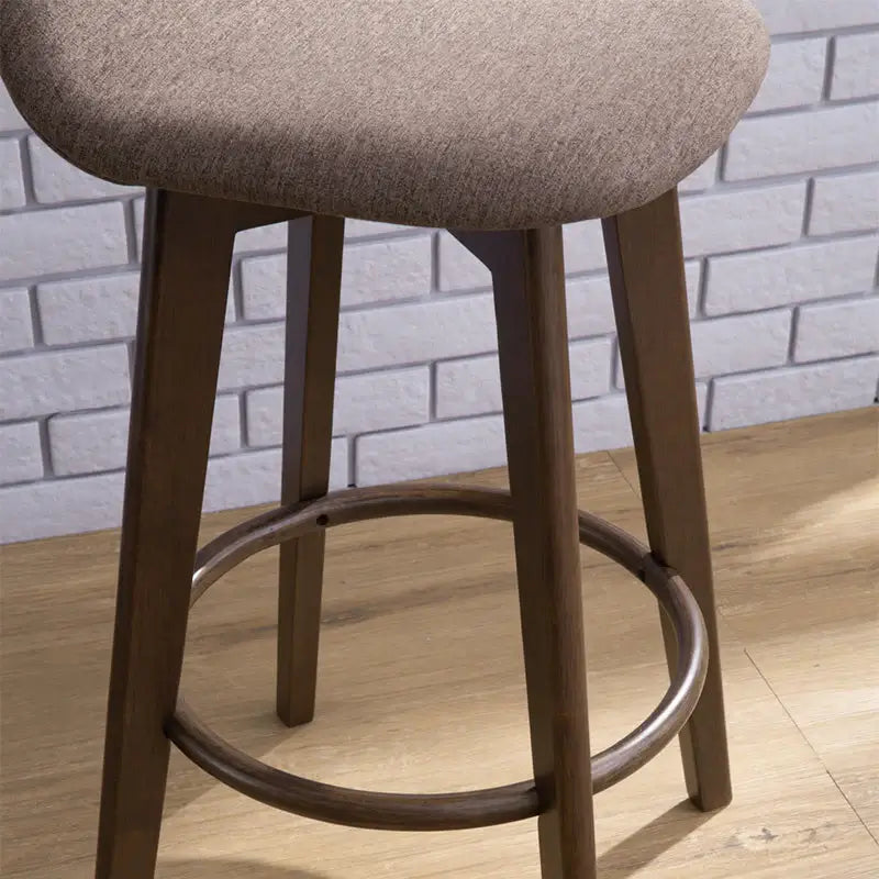 Monterey | Modern Mid Century Wooden Fabric Bar Stool