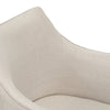 Morley | Contemporary Black Natural Fabric Dining Chair With Arms