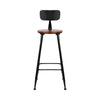 Moroak | Industrial Metal Wooden Bar Stools | Set Of 2