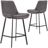 Murchison | Modern Ultra Suede Upholstered Bar Stools | Set Of 2
