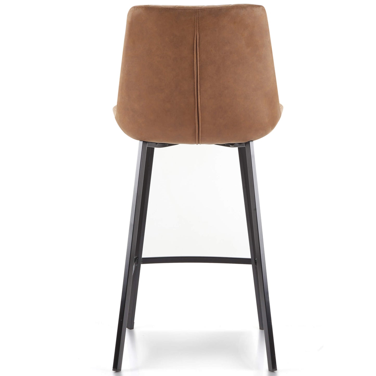 Murchison | Modern Ultra Suede Upholstered Bar Stools | Set Of 2 | Cognac