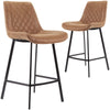 Murchison | Modern Ultra Suede Upholstered Bar Stools | Set Of 2