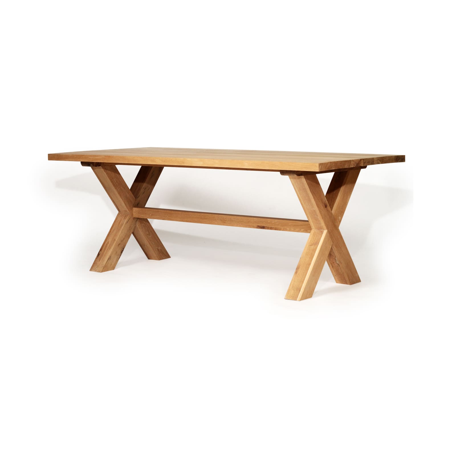 Oakhaven | 2m Natural Oak Wooden Rectangular Dining Table | 3799.0 ...