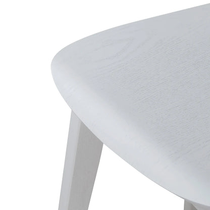 Oaklands | Scandinavian Style Natural Black Wooden Bar Stools | White