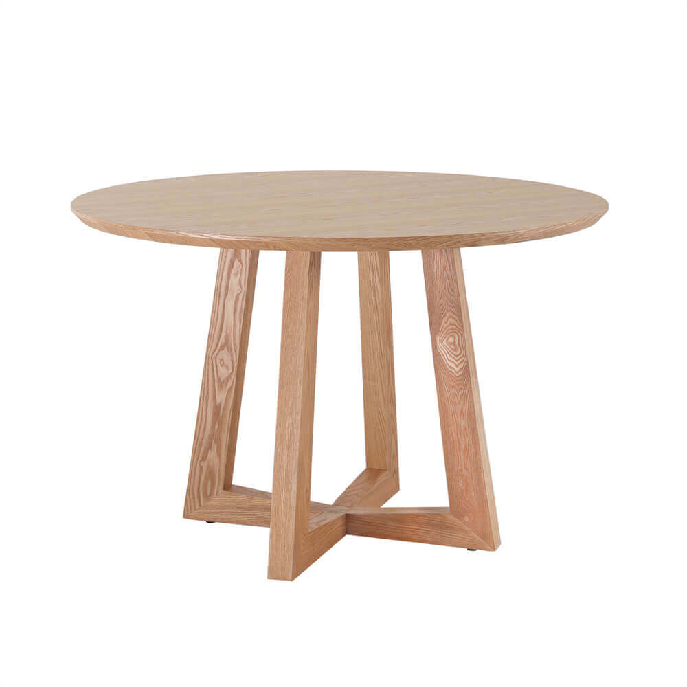 Oceanside | Coastal 1.2m Round Wooden Dining Table | Natural