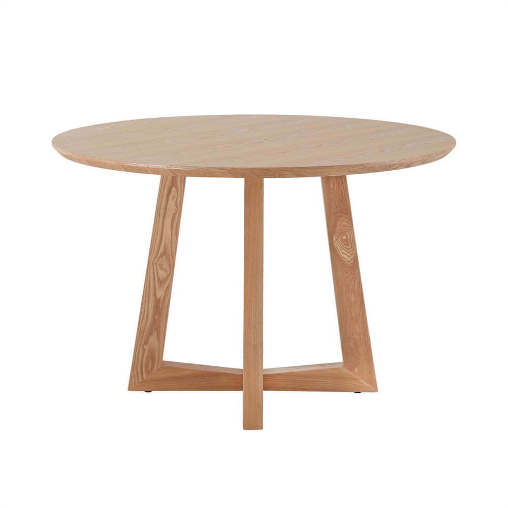 Oceanside | Coastal 1.2m Round Wooden Dining Table | Natural