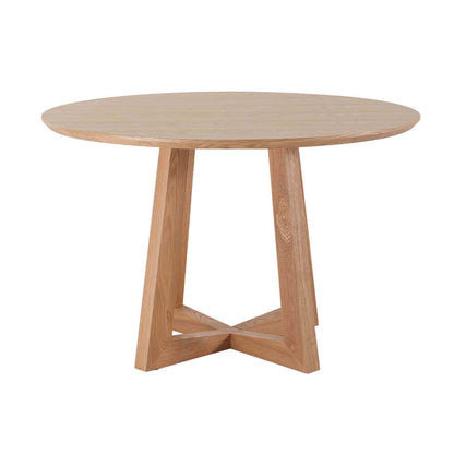 Oceanside | Coastal 1.2m Round Wooden Dining Table | Natural