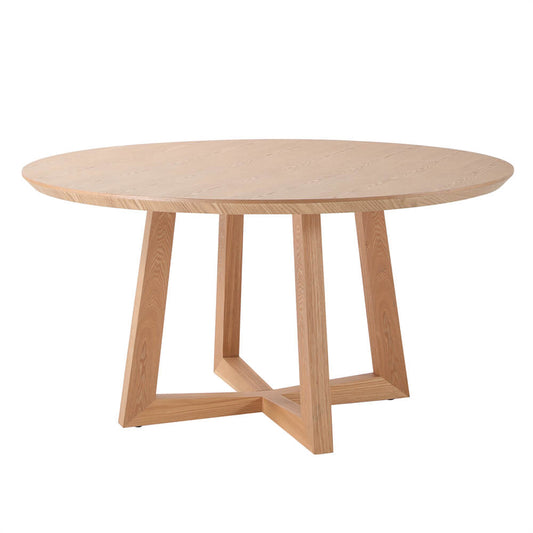 Oceanside | Coastal 1.5m Round Wooden Dining Table | Natural
