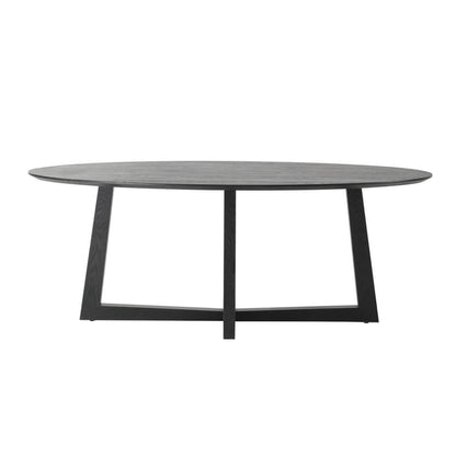 Oceanside | Coastal 2m Oval Wooden Dining Table | Black