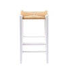 Oceanside | Coastal Commercial Wooden Backless Rattan Bar Stools