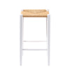 Oceanside | Coastal Commercial Wooden Backless Rattan Bar Stools