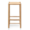 Otway | Backless Coastal Natural Wooden Rattan Bar Stool