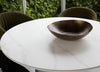 Owen | Wooden Snow White Ceramic 120cm Round Dining Table