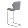 Oxley | Contemporary Metal PU Leather Bar Stools | Set Of 2