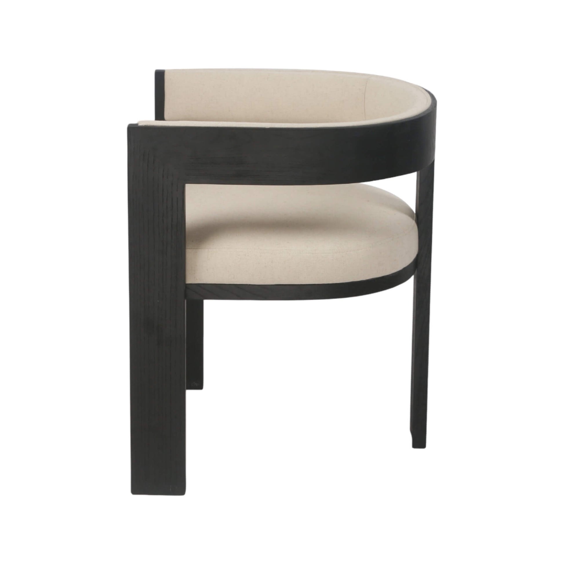 Panama | Coastal Hamptons Wooden Dining Chair With Arms | Set Of 2 | Black