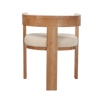 Panama | Coastal Hamptons Wooden Dining Chair With Arms | Set Of 2 | Natural