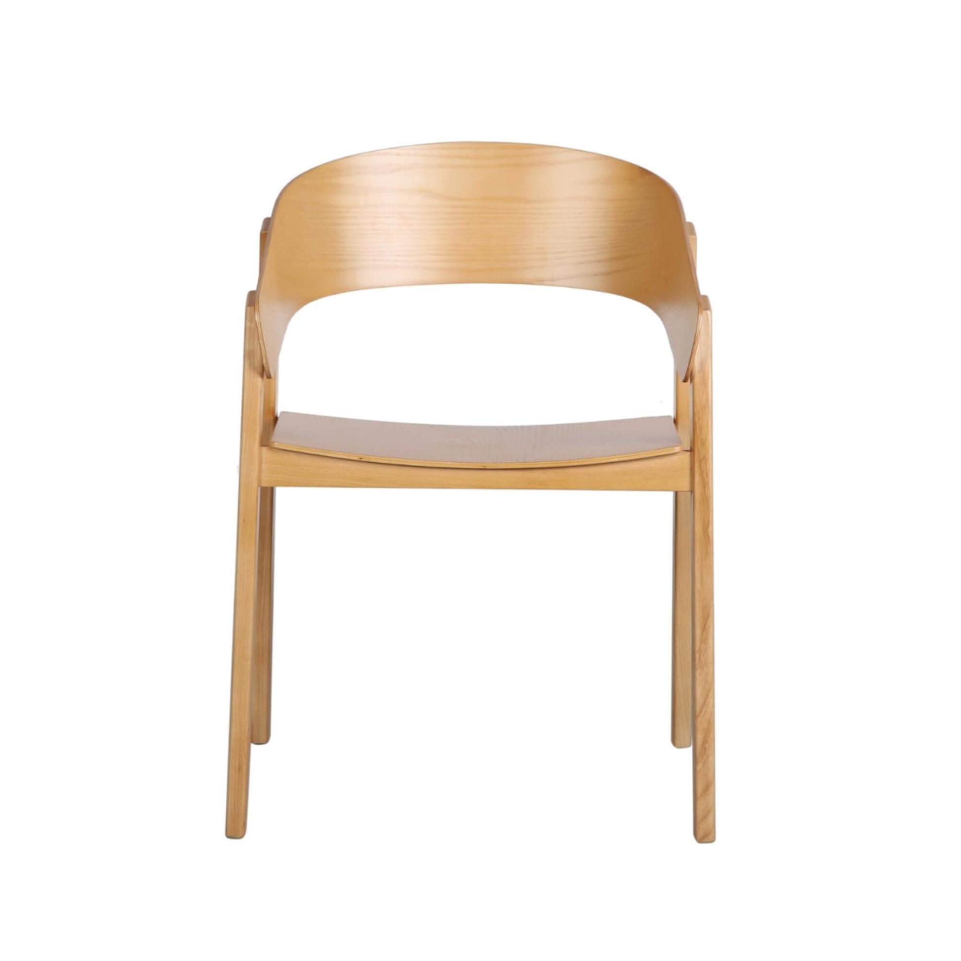 Panama | Modern Coastal Scandinavian Style Natural Black Wooden Dining Chairs with Arms | Natural