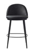 Pearce | Modern Black PU Leather Bar Stool