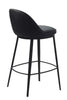 Pearce | Modern Black PU Leather Bar Stool