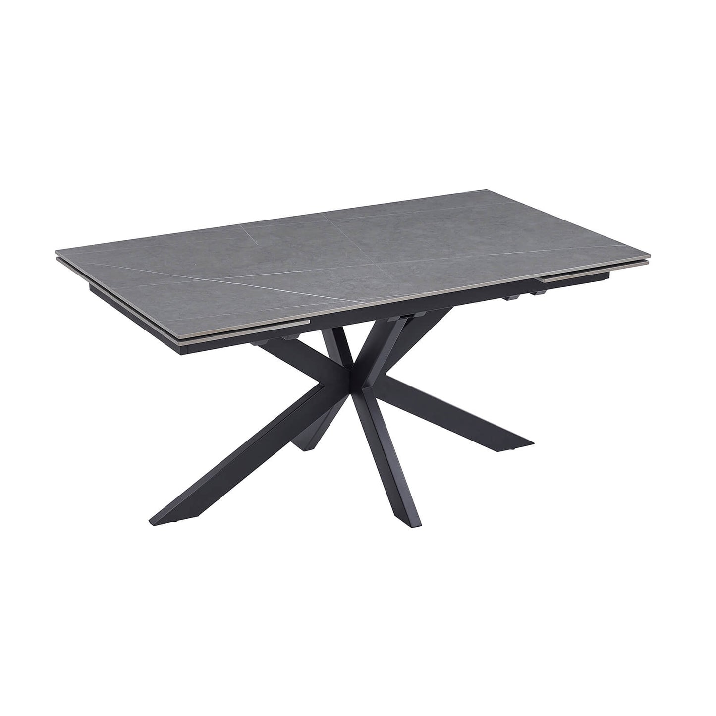 Regency | Contemporary Grey White Ceramic 6 - 8 Extension Dining Table | Grey