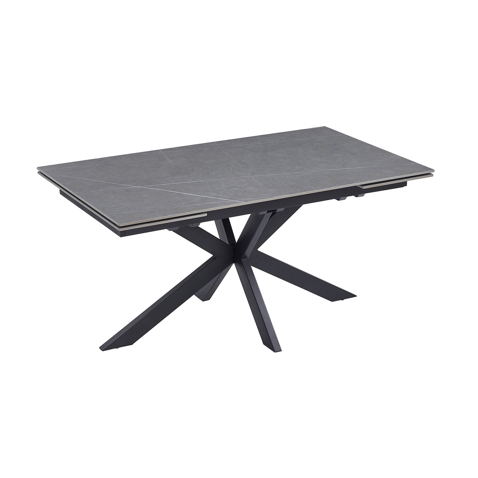 Regency | Contemporary Grey White Ceramic 6 - 8 Extension Dining Table | Grey