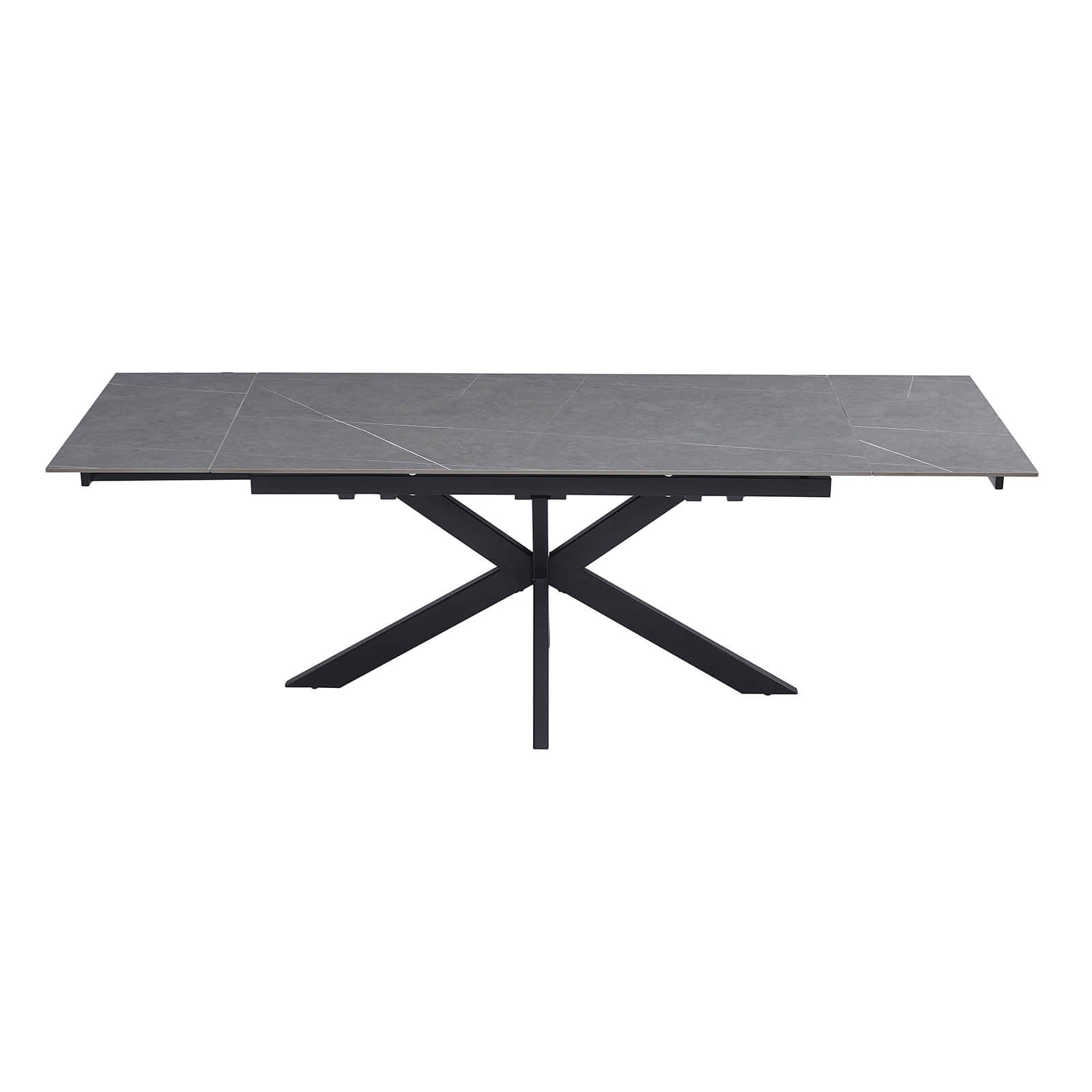 Regency | Contemporary Grey White Ceramic 6 - 8 Extension Dining Table | Grey