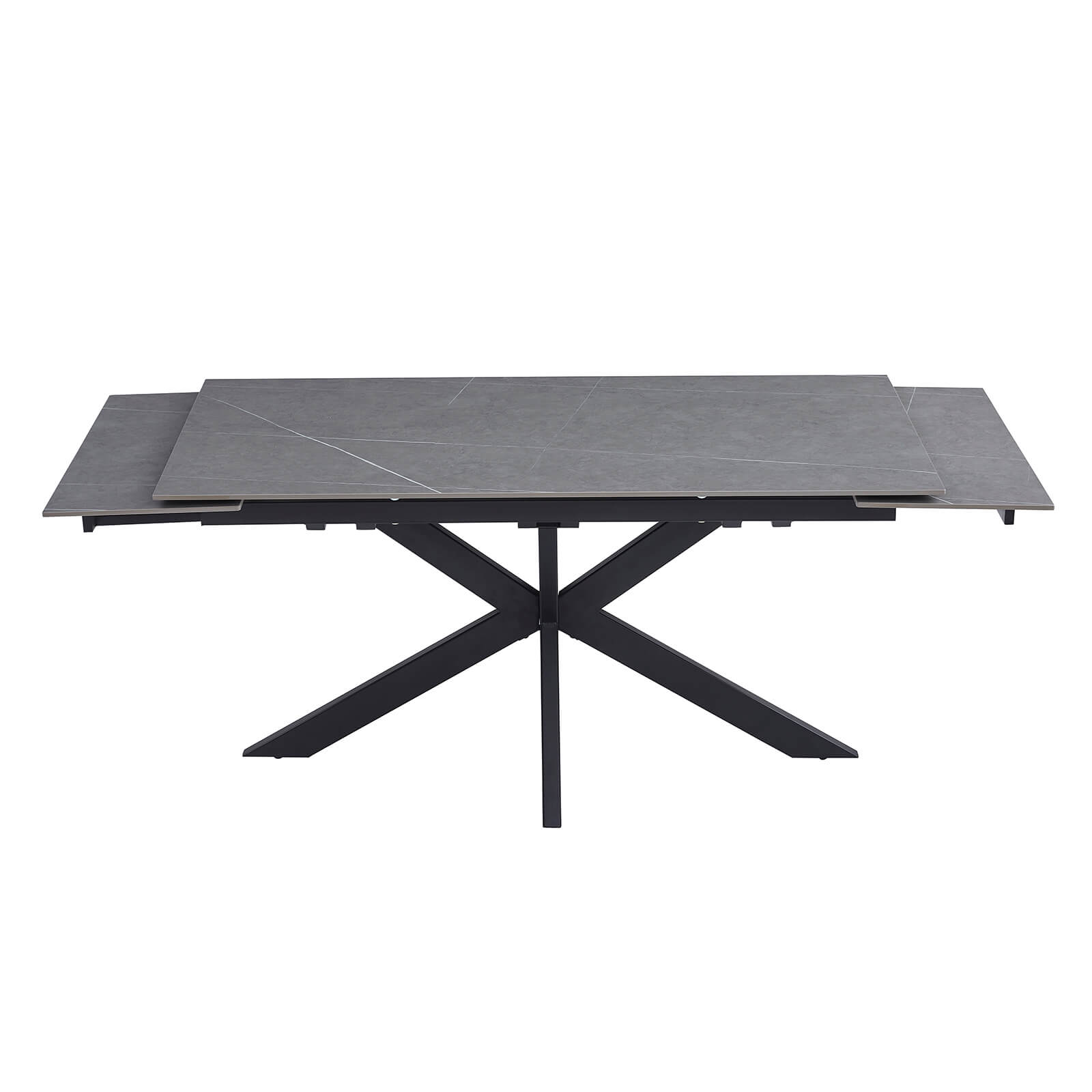 Regency | Contemporary Grey White Ceramic 6 - 8 Extension Dining Table | Grey
